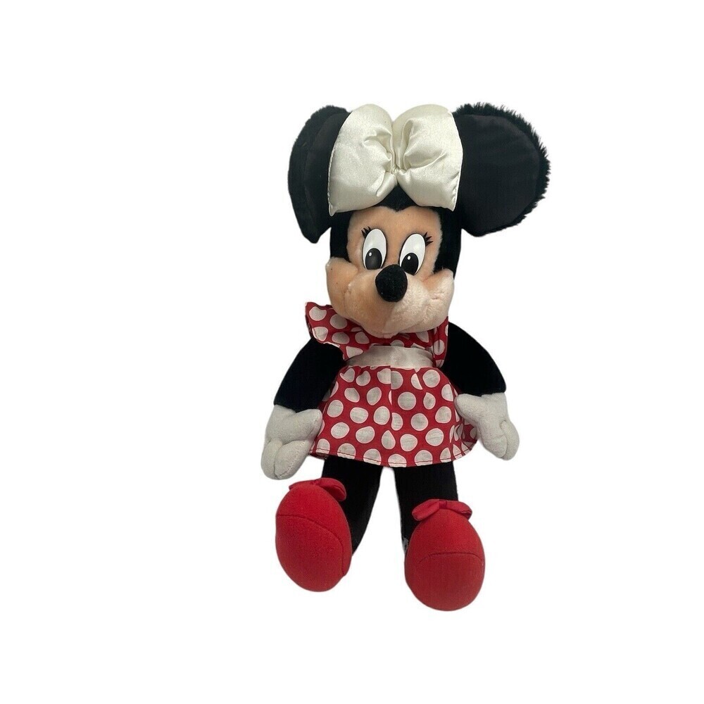Vintage Applause Walt Disney Minnie Mouse Bow Tie 17" Plush Stuffed Animal Toy